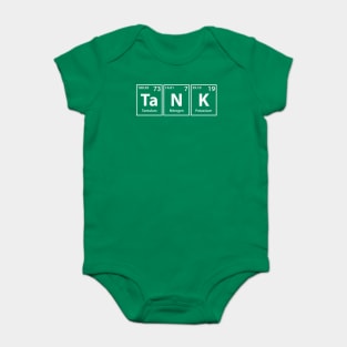 Tank (Ta-N-K) Periodic Elements Spelling Baby Bodysuit